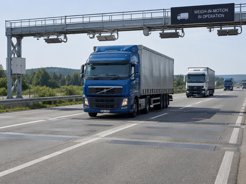 Illustrative highway weigh-in-motion site